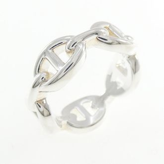 Herm&egrave;s Silver Silver 925 Band Ring (Pre-Owned)