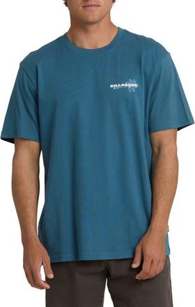 Billabong Single Fin Graphic T-Shirt in Real Teal at Nordstrom, Size Xx-Large