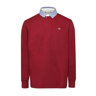 GANT Mens Rugger Regular Sweatshirt (Red) Cotton - Size X-Large