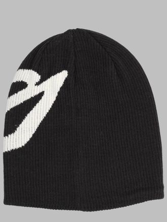 adidas Logo-Intarsia Wool Blend Beanie - Black