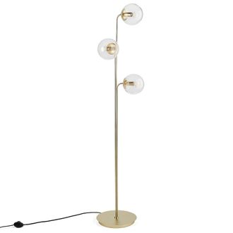 La Redoute Interieurs Staande lamp in messing en glas, Moricio