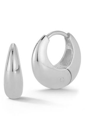 Sphera Milano Chubby Huggie Hoop Earrings in Silver at Nordstrom Rack