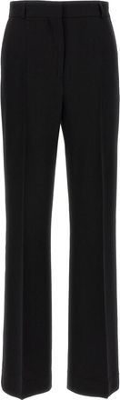 Toteme Black Flared Flat Front Pants
