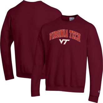 Champion Mens Champion Maroon Virginia Tech Hokies Arch Over Logo Pullover Sweatshirt at Nordstrom, Size X-Large