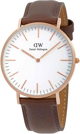 Daniel Wellington Classic Bristol White Dial Mens Watch DW00100009