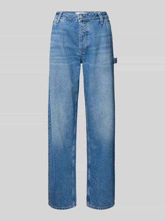 Calvin Klein Jeans Straight Leg Jeans mit Hammerschlaufe in Jeansblau, Gr&ouml;&szlig;e 27