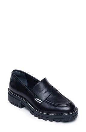 Bernardo Chandler Platform Penny Loafer in Black at Nordstrom, Size 11