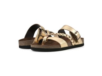 White Mountain Hazy Womens Shoes Ant.Gold/Lea (W/Brown Sole) : 8 M, Leather