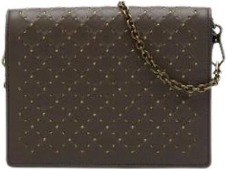Bottega Veneta Borsa a tracolla in nappa con borchie Pre-owned - - Pre-owned - Donna - Marrone - ONE SIZE