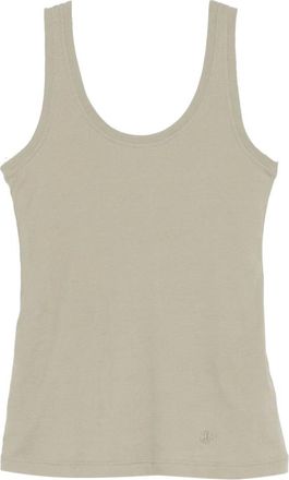 Jil Sander Tops, Dames, Beige, S, Katoen, Stijlvolle mouwloze top