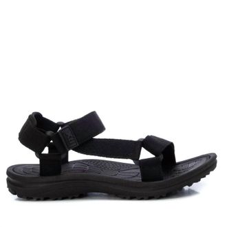 Xti Womens Canvas Strap Sandals In Black