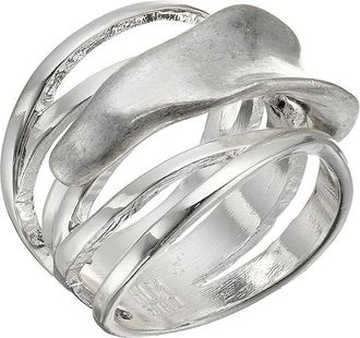 Robert Lee Morris Sculptural Silver Cut Out Womens Ring Womens Ring Silver : 7 1/2, Silver Tone