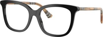 Burberry BE24304161 Square Full Rim Eyeglasses - Black