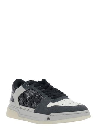 Amiri Colorblock Leather Low-Top Sneaker - Gray