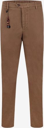 Marco Pescarolo Slim-Fti-Hose aus Baumwolltwill Evo Zip