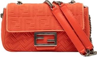 Fendi Borsa a tracolla vintage Pre-owned in nylon - - Pre-owned - Donna - Arancione - ONE SIZE