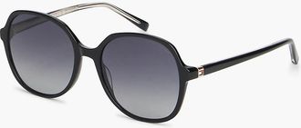 Tommy Hilfiger Womens Rounded Square Frame Sunglasses - Black