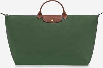 Longchamp Reisetasche aus Segeltuch und Leder Le Pliage Original M