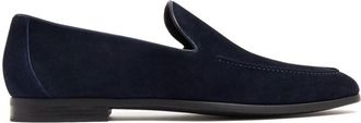 Magnanni almond-toe suede loafers - men - Calf Leather/Calf Leather/Calf Suede - 45 - Blue