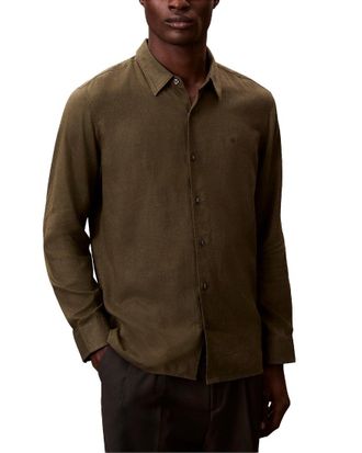Calvin Klein Classic Linen-Blend Shirt