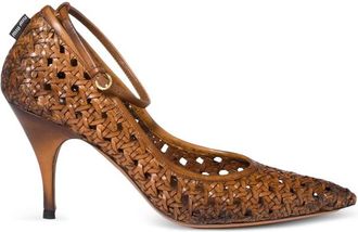 Miu Miu Woven Leather Pumps