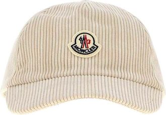 Moncler Off White Textured Baseball Cap