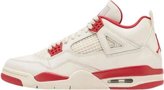 Nike Jordan 4 Retro Valentines Day Sierra Red - Heren - Fitnessschoenen - Wit - 42 EU - Leer - Fitness