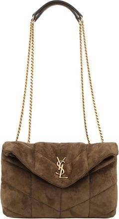 Saint Laurent Light Musk Puffer Small Shoulder Bag