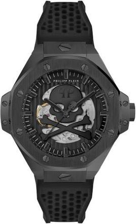 Philipp Plein $Keleton Royal Stainless Steel Watches Men in Black/black at Nordstrom