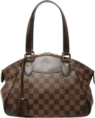Louis Vuitton Pre-owned Verona PM - Dames - Vintage Handtas - Bruin - ONE Size - Leer - Vintage