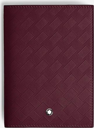 Montblanc Reisepass-Etui aus gepr&auml;gtem Leder Montblanc Extreme 3cc Cassis