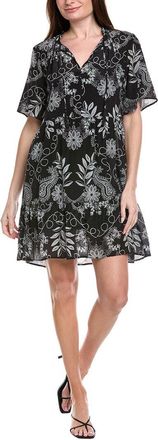 Johnny Was Flutter Sleeve Tiered Dress