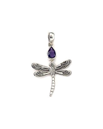 Samuel B. Silver 0.35 Ct. Tw. Amethyst Pendant