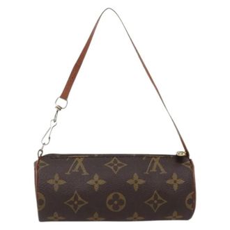 Louis Vuitton Pre-owned Papillon pochette - Dames - Pre-owned - Bruin - Maat: ONE Size Leer