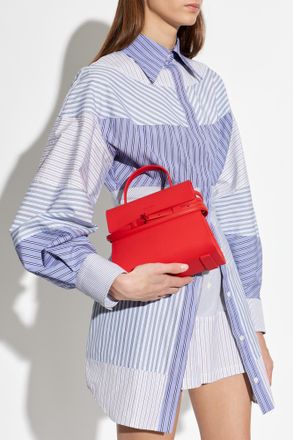 Moschino Handbag With Logo, Womens, Red