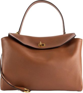 Balenciaga Rodeo Medium - Dames - Handtassen - Bruin - ONE Size - Leer - Tassen