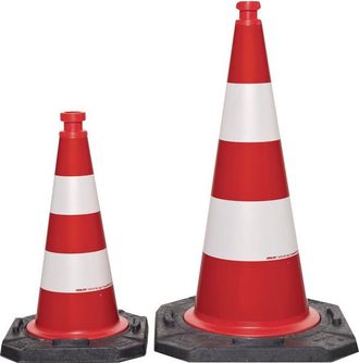 OEM Cono De Tr&aacute;fico Tl H.750mm Aprobado Bast, 2 Tiras G.5, 80 Kg, 45x45cm - 350.28.280