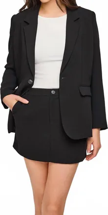 Gentle Fawn Hawthorne Long Sleeve Blazer In Black