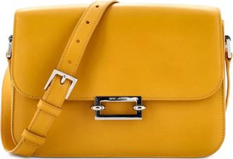 Saint Laurent Fermoir Flap leren tas - Geel