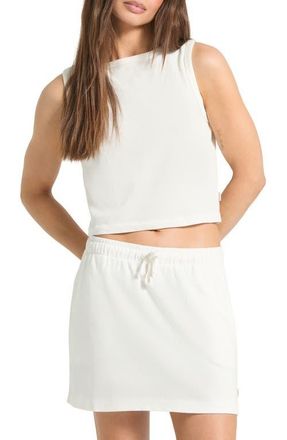 Brixton Carefree Cotton Crop Tank Top in Off White at Nordstrom, Size X-Small