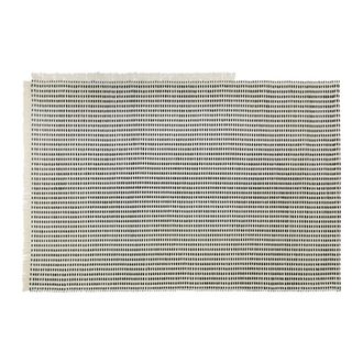Ferm Living Way Outdoor Teppich, 140 x 200 cm, off-white / blau