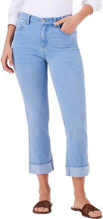 Nic+Zoe NIC+ZOE Mid Rise Straight Roll Cuff Jean