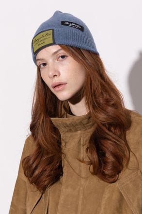 Maison Margiela Cap With Logo, Unisex, Blue