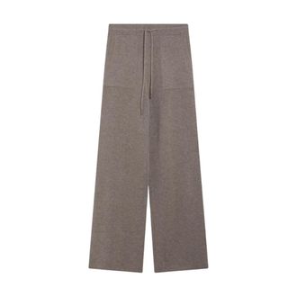 Max Mara Pantalone in Maglia - Dames - Broeken - Bruin - Maat: M