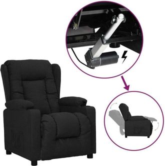 vidaXL Vidaxl - Sill&oacute;n Elevable Tela Negro