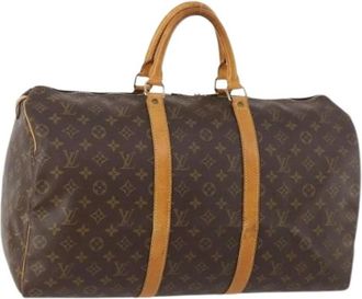 Louis Vuitton Pre-owned Weekend Bags, female, Brown, Size: ONE SIZE Pre-owned Vintage Boston Bag