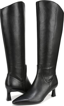 Naturalizer Womens Naturalizer Deesha Boots Black Snip Toe Wide Calf Knee High HAWK2461