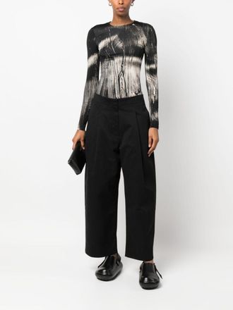 STUDIO NICHOLSON Womens Trousers Dordoni Black Cotton