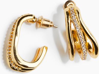 H&M Hoop-Ohrringe mit Goldplattierung - Gold