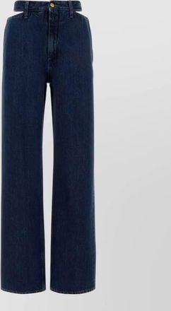 Jil Sander denim high-rise wide-leg jeans